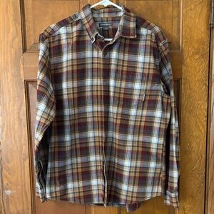 Eddie Bauer Multicolor Plaid Flannel Shirt